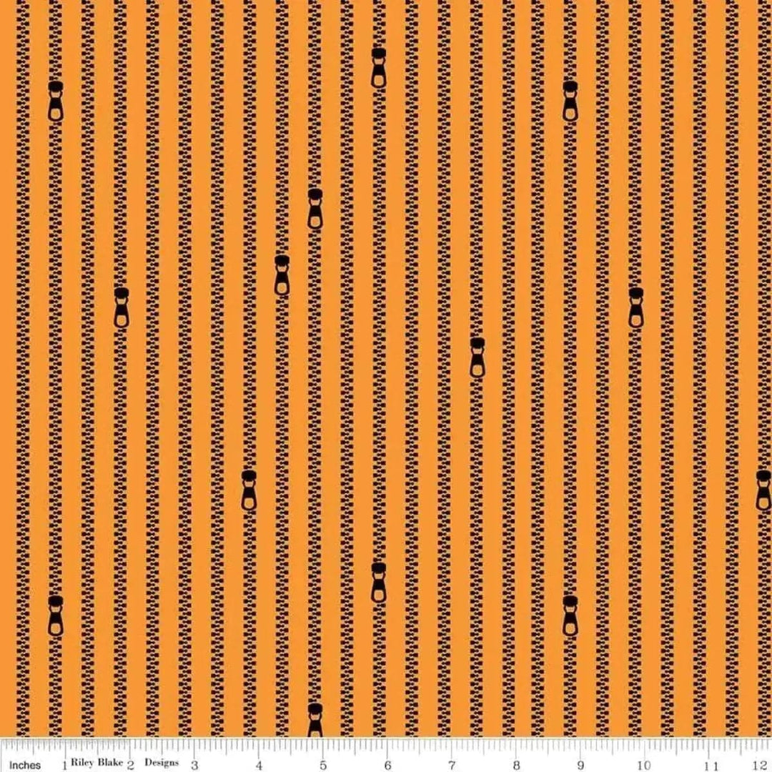 Old Made - Zipper Stripes - Orange Riley Blake 