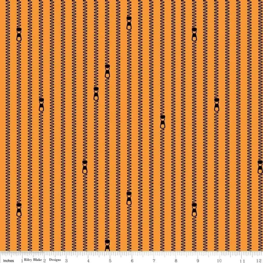 Old Made - Zipper Stripes - Orange Riley Blake 