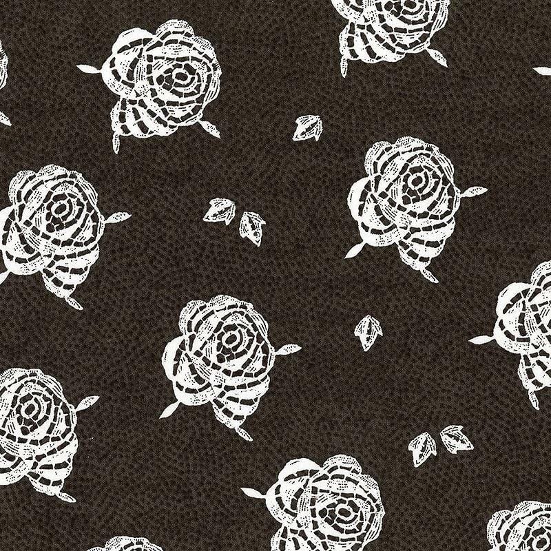 Riley Blake - Be Mine Valentine - Paper Roses Black C12790-BLK