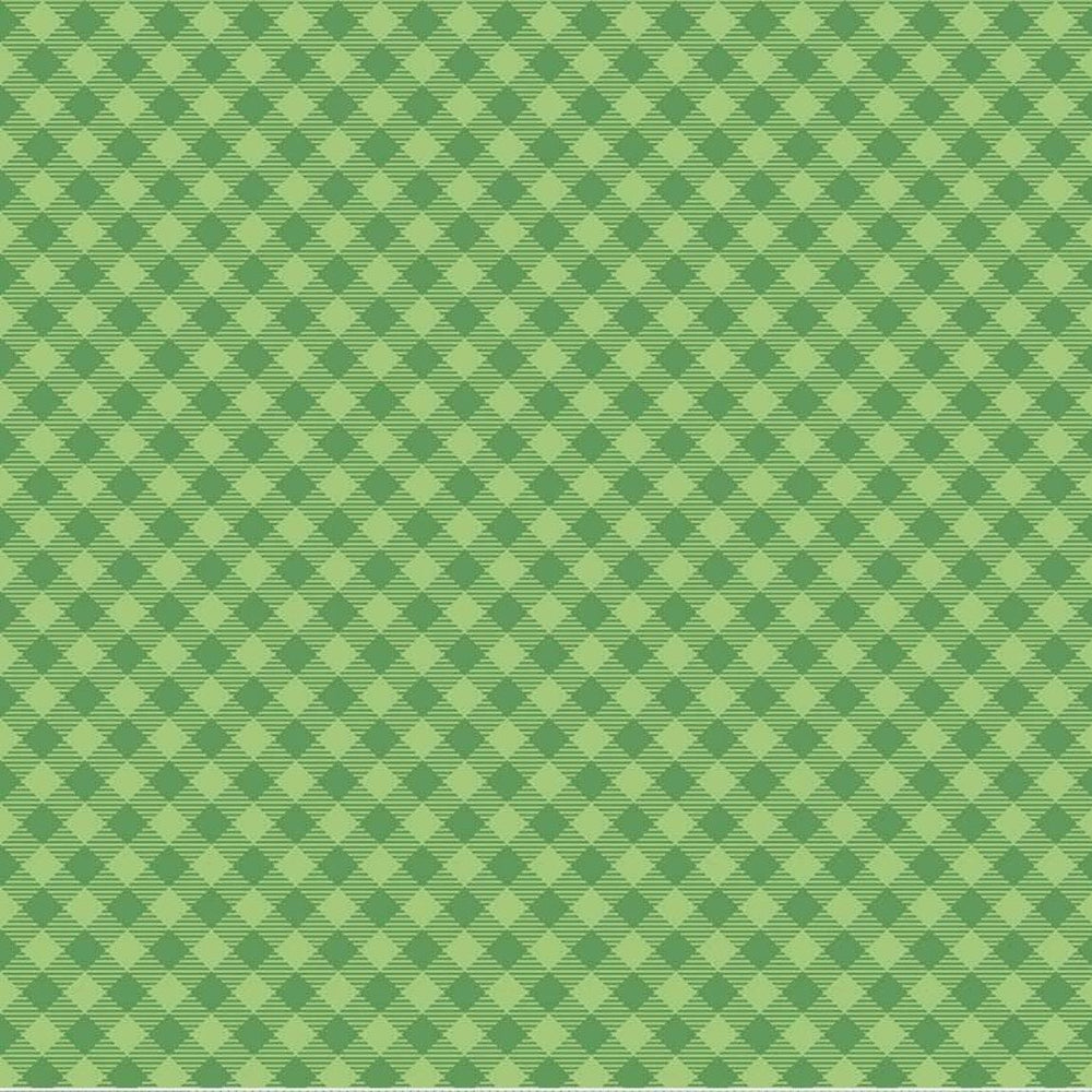 Riley Blake - Cozy Christmas - Gingham Green Riley Blake 