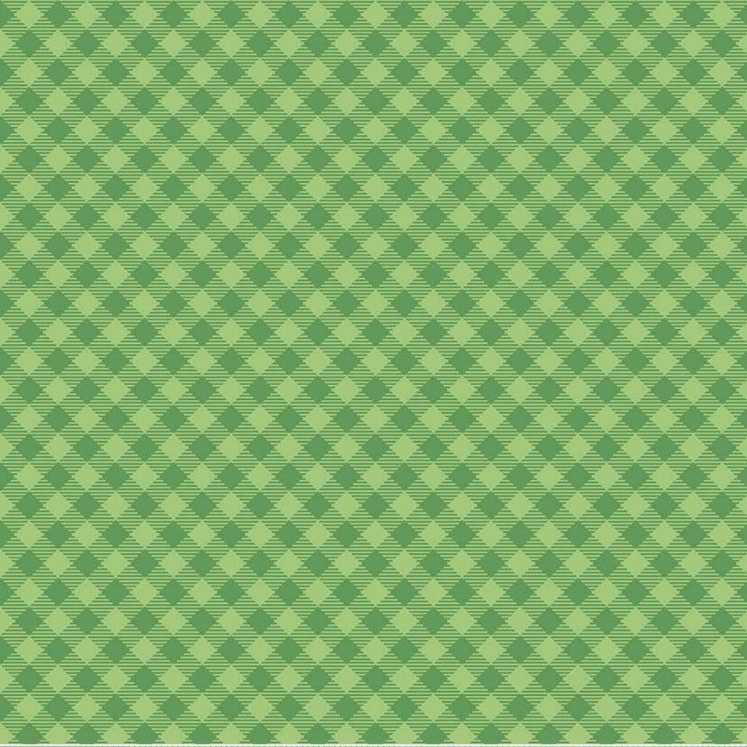 Riley Blake - Cozy Christmas - Gingham Green Riley Blake 