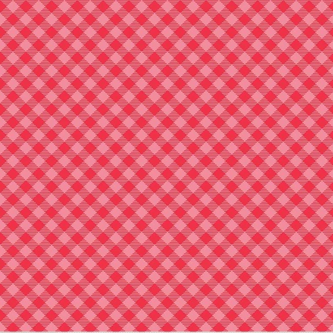 Riley Blake - Cozy Christmas - Gingham Pink Riley Blake 