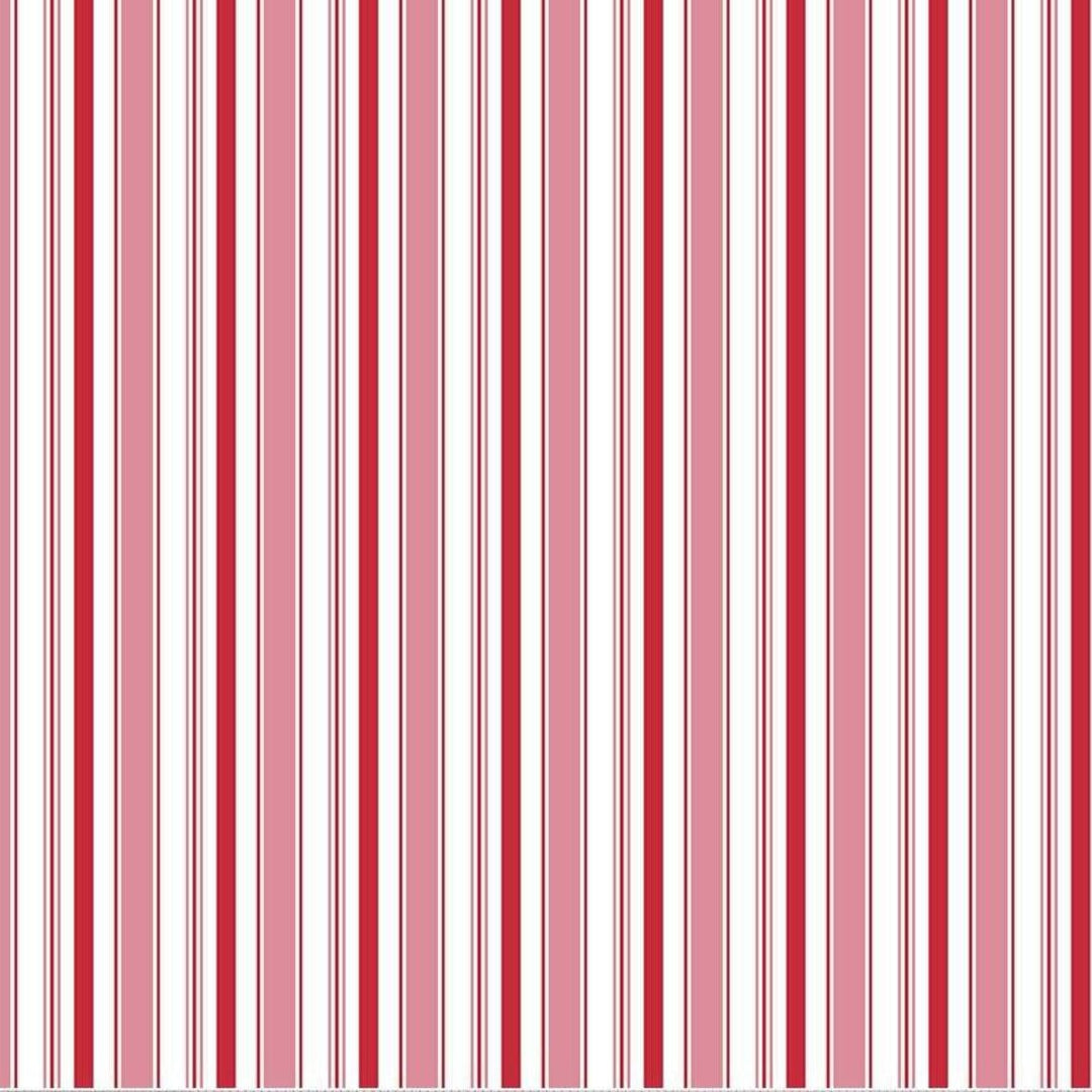 Riley Blake - Cozy Christmas - Stripe Pink Riley Blake 