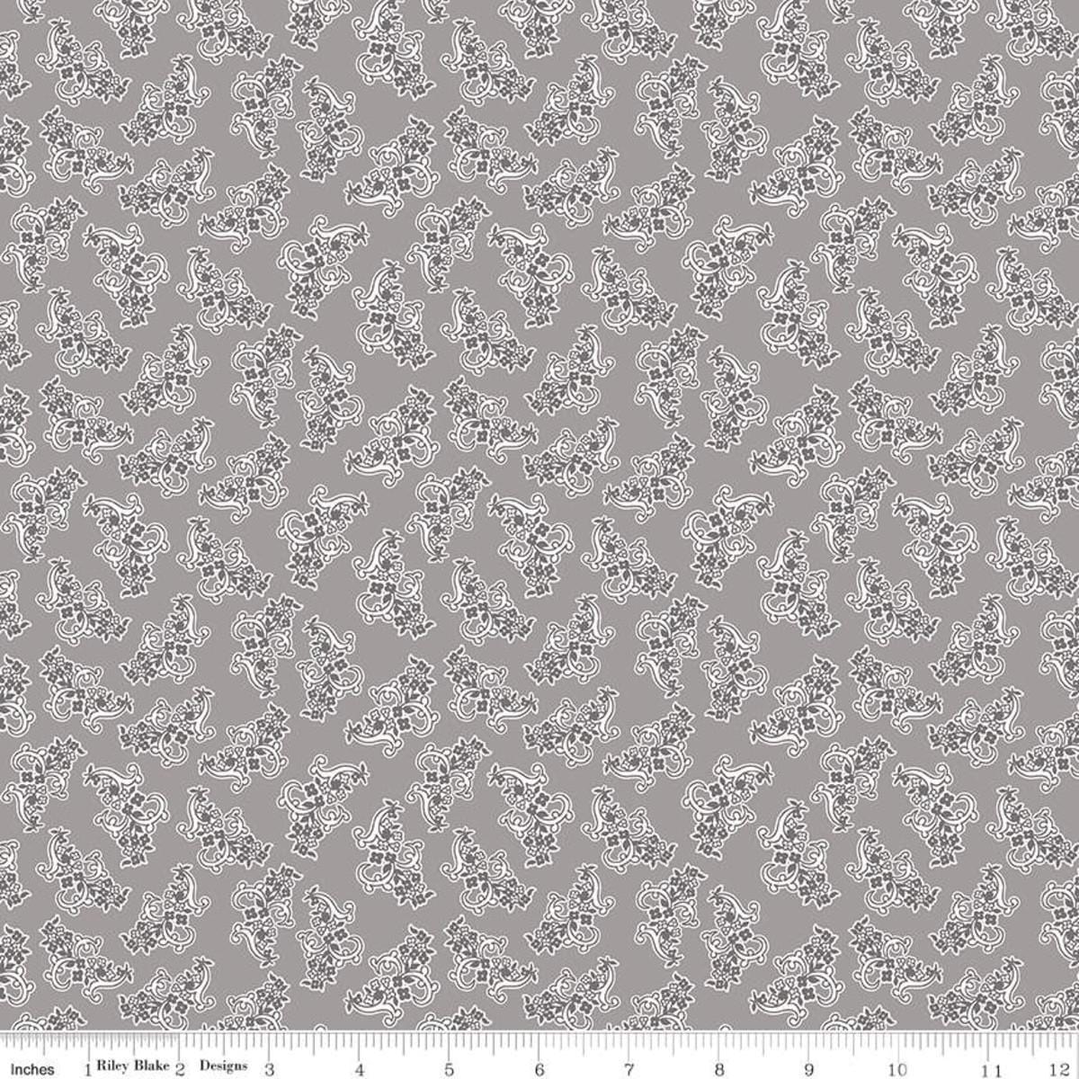 Stitch - Bouquet - Gray Riley Blake 