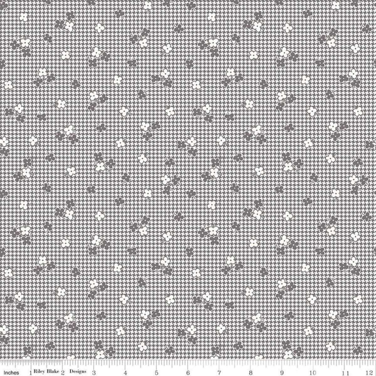 Stitch - Houndstooth - Steel Riley Blake 