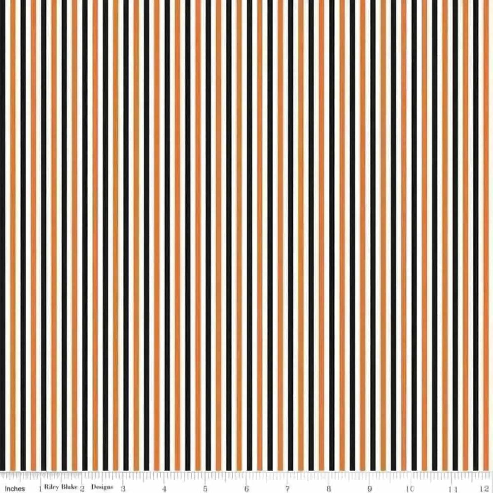 Stripes - 1/8" Stripe Halloween Riley Blake 
