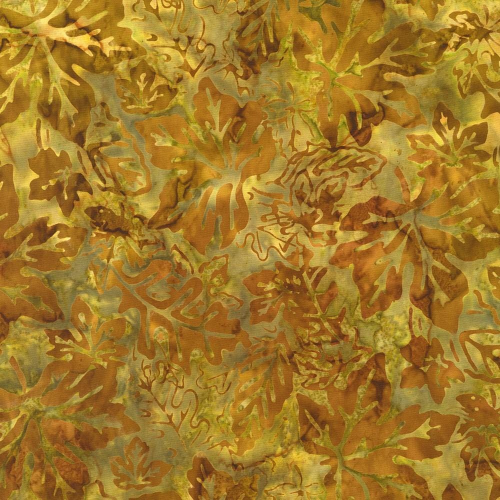 Artisan Batiks: Auburn - Leaf Mix Mustard AMD-22032-135