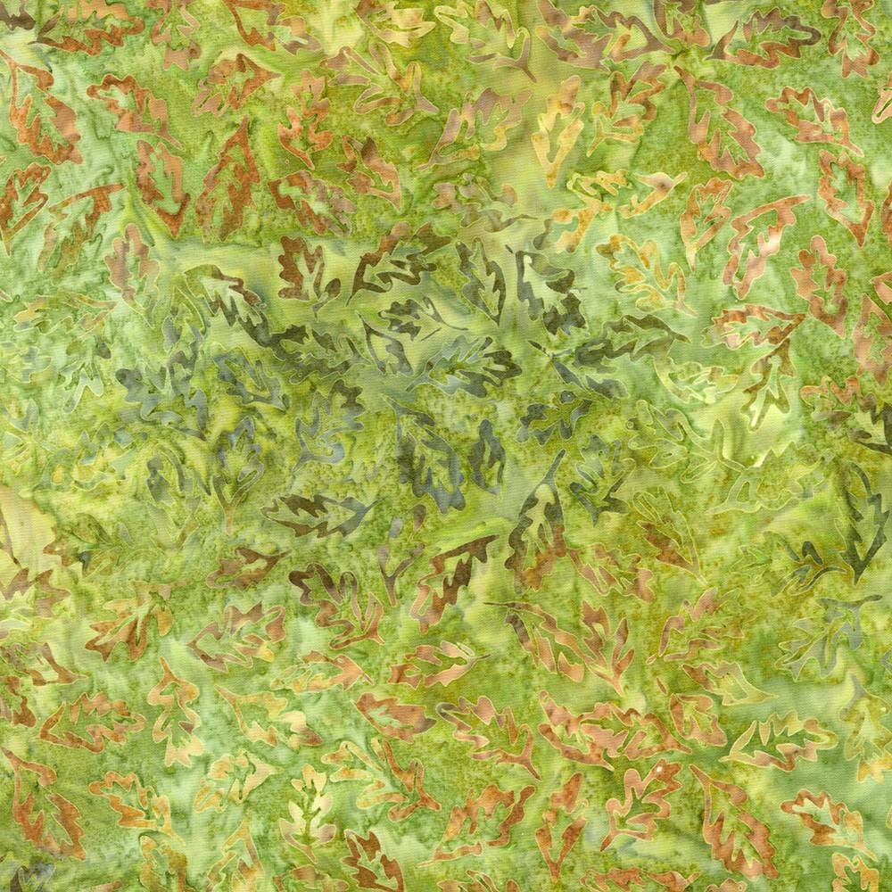 Artisan Batiks: Auburn - Oak Leaves Olive AMD-22036-49