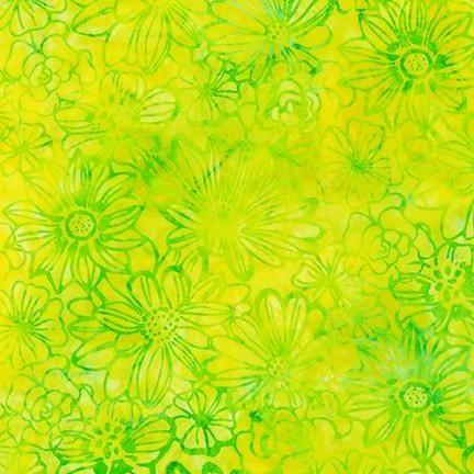 Artisan Batiks: Summer Zest - Flowers Bright Robert Kaufman Fabrics 