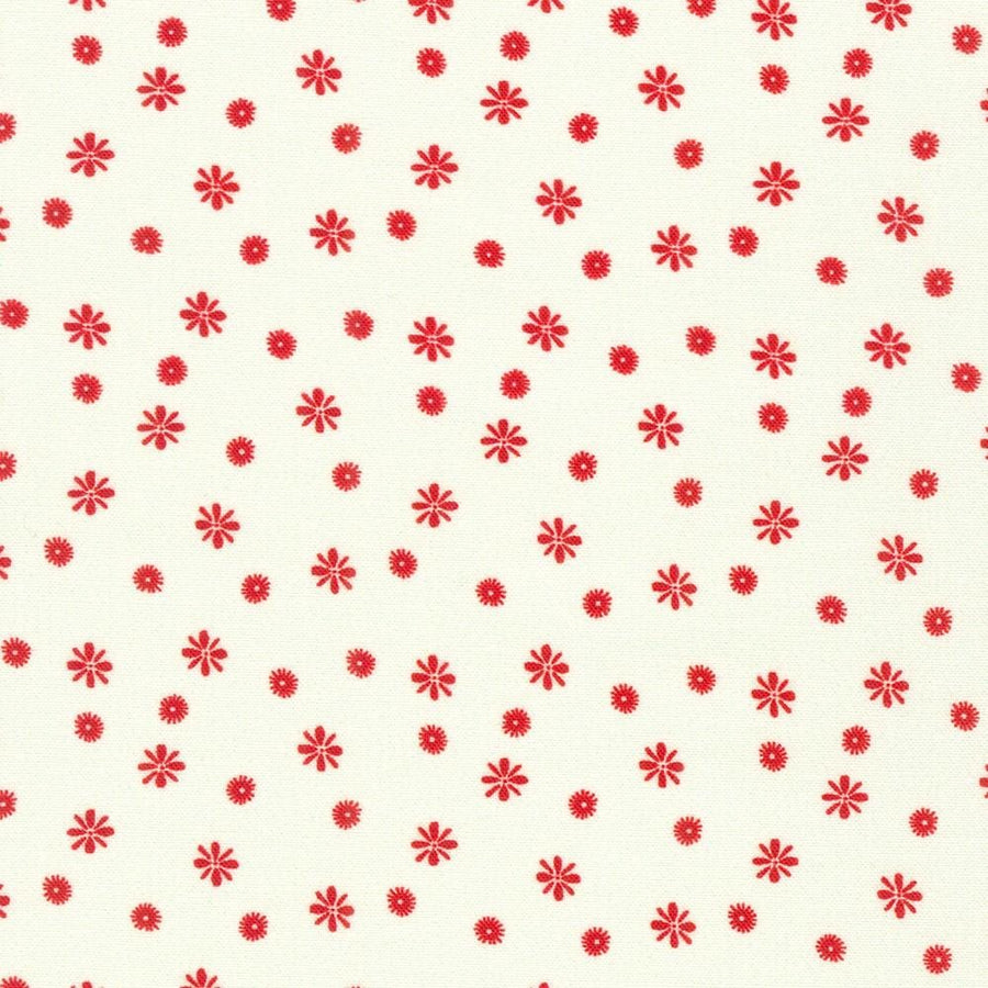Daisy's Redwork - Vintage White FLH-21272-83