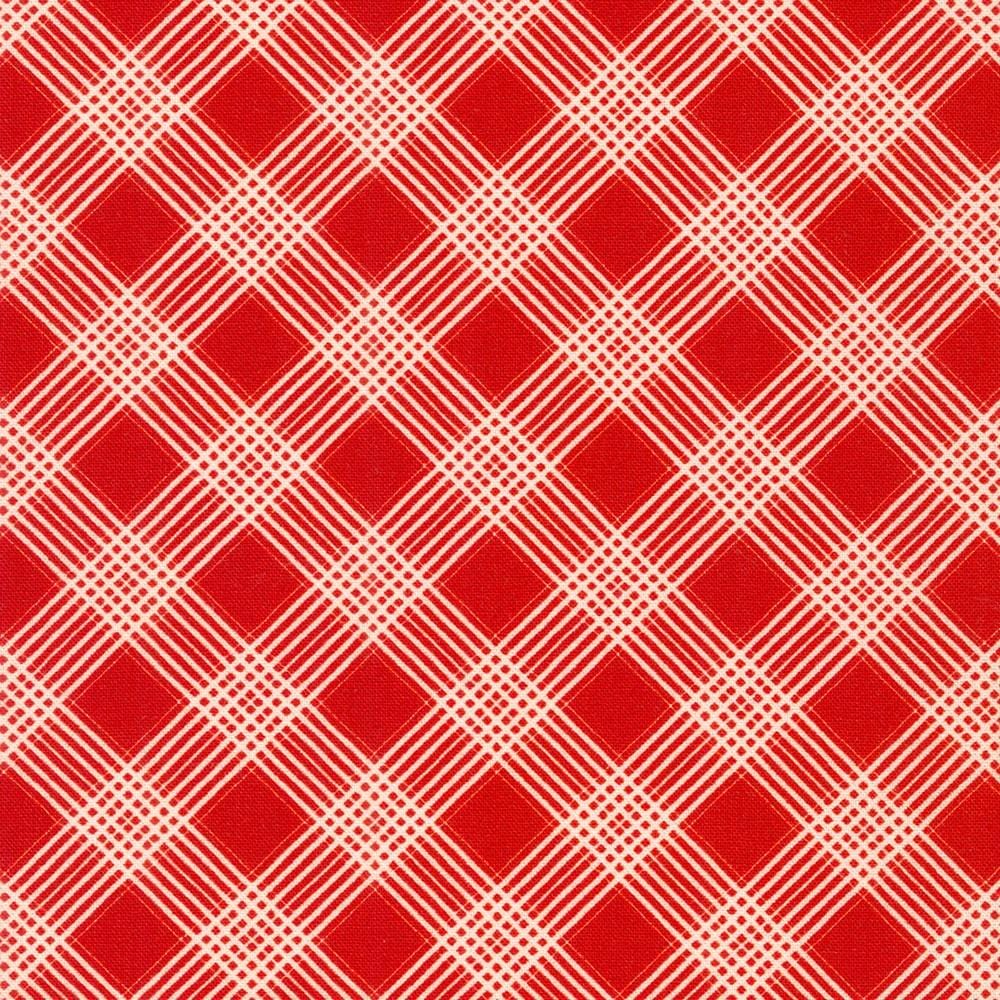 Daisy's Redwork - Vintage White FLH-21266-3