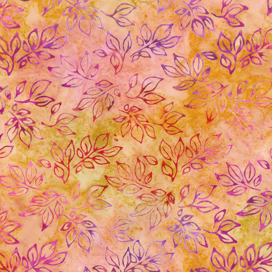 Robert Kaufman - Artisan Batiks: Sunrise Blossoms - Falling Petals Chestnut Robert Kaufman Fabrics 