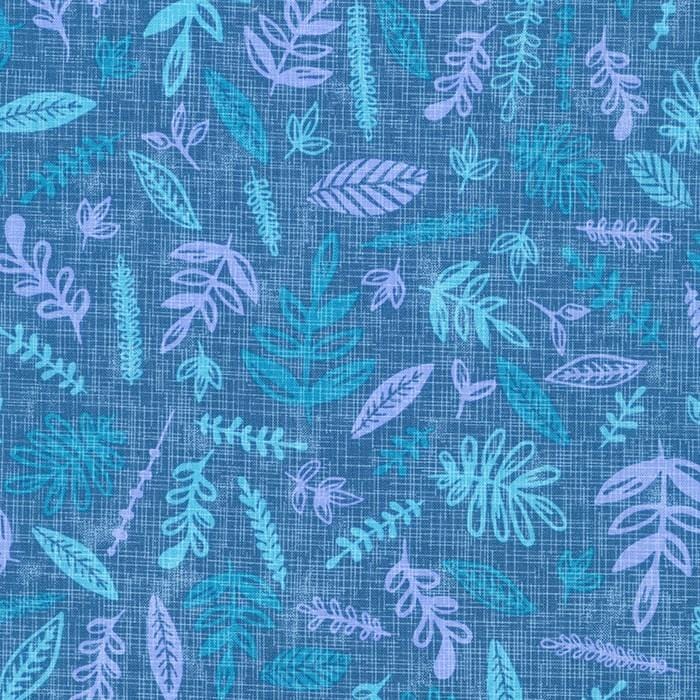 Robert Kaufman - Horizon - Tossed Foliage Storm Robert Kaufman Fabrics 