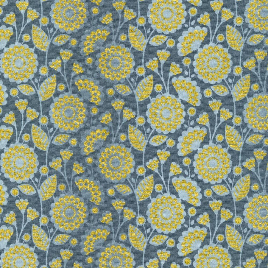 Wishwell: Silverstone - Pewter Robert Kaufman Fabrics 