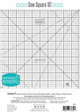 Sew Kind of Wonderful - Sew Square 10 Ruler Checker Distributors 