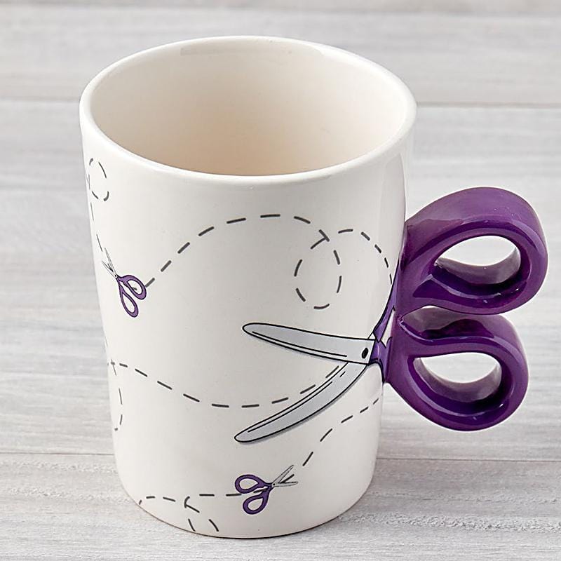 Purple Sewing Scissors Mug - 13.5oz MODA/ United Notions 