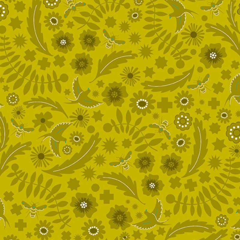 Sun Print 2022 - Meadow Chartreuse Andover Fabrics/CIT 