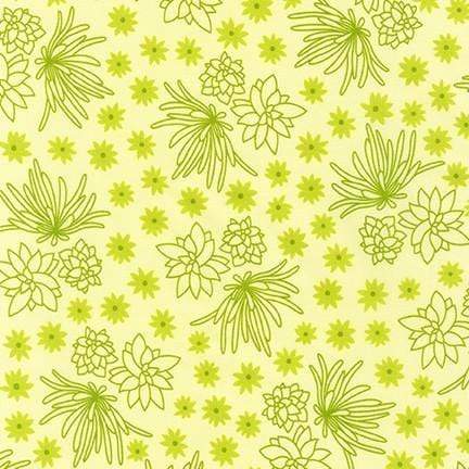 Sunroom - Floral Collage - Meringue Robert Kaufman Fabrics 