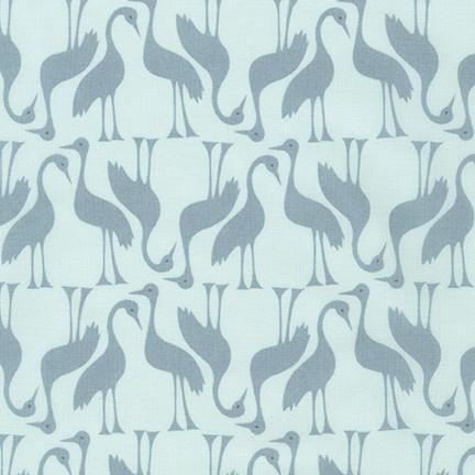 Sunroom - Herons - Fog Robert Kaufman Fabrics 
