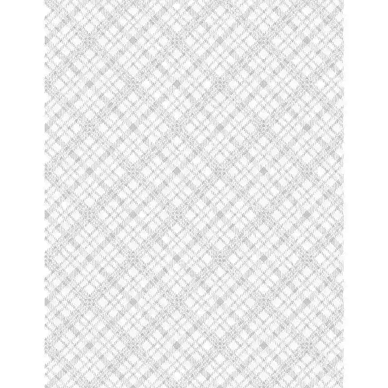 Basics - Bias Plaid White on White Timeless Treasures 