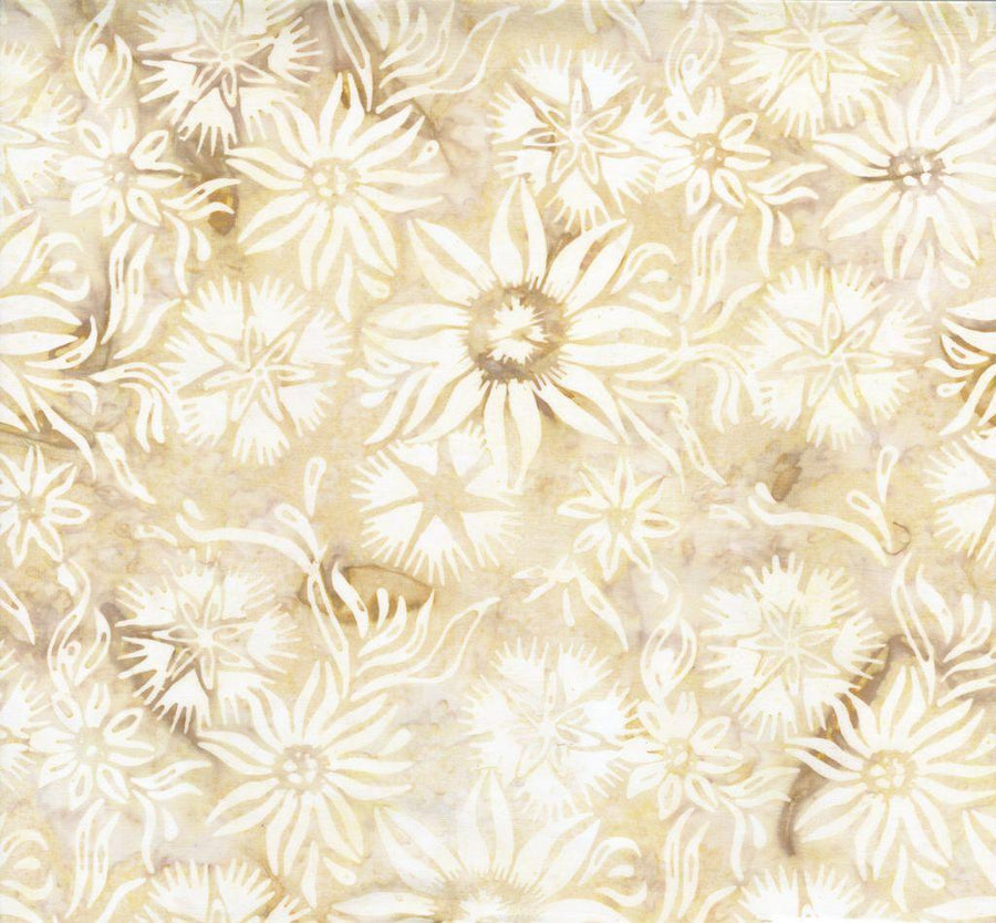 Timeless Treasures  - Tonga Wallflowers - Scheming Florals Jasmine Timeless Treasures 