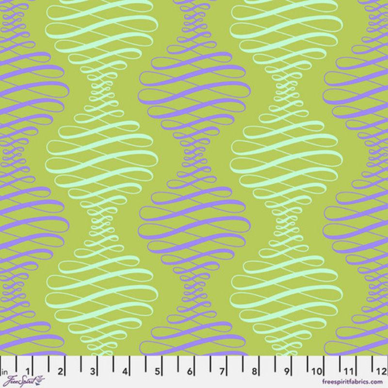 Parisville DejaVu - Spencer Stripe Pistachio FreeSpirit Fabrics 