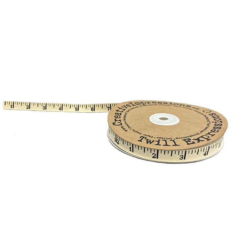 Antique Twill Ribbon - Beige Tape Measure MODA/ United Notions 
