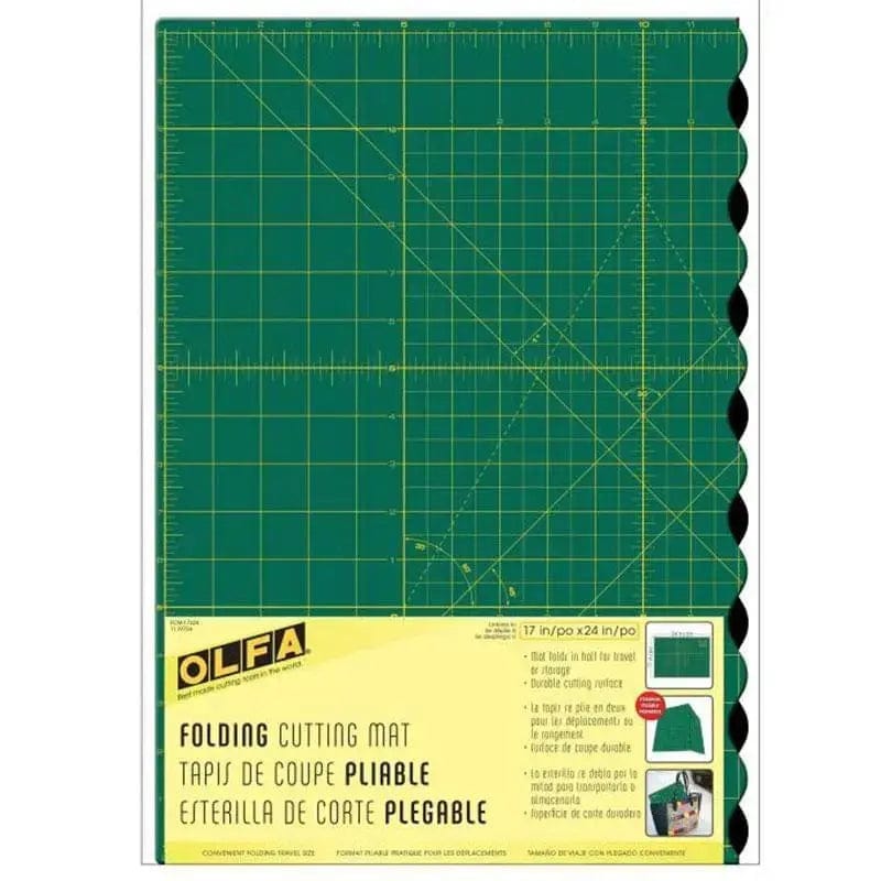 Folding Cutting Mat 17" X 24" by Olfa United Notions 