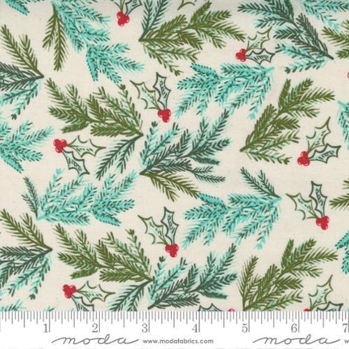 Moda - Cheer and Merriment - Spruce Sprig Natural MODA/ United Notions 