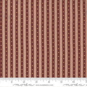 Moda Fabrics - Adamstown - Dotted Stripe Red MODA/ United Notions 