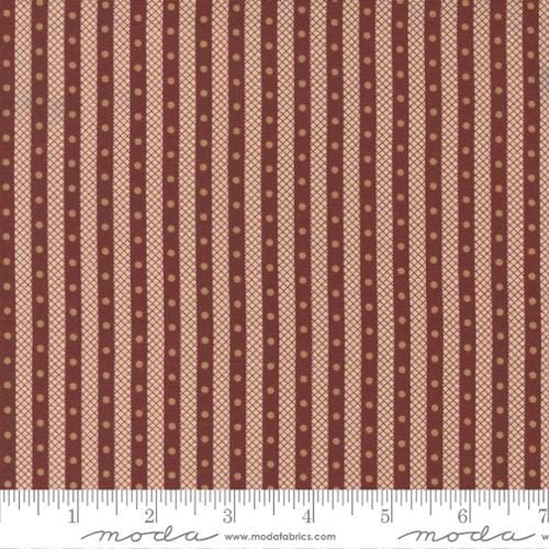 Moda Fabrics - Adamstown - Dotted Stripe Red MODA/ United Notions 