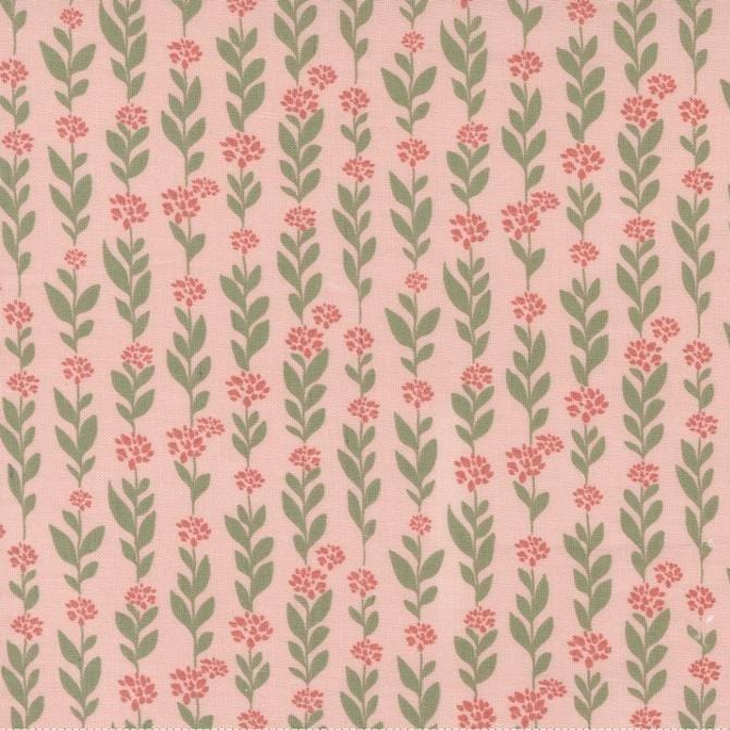 Moda Fabrics - Country Rose - Small Floral Climbing Vine Pale Pink MODA/ United Notions 