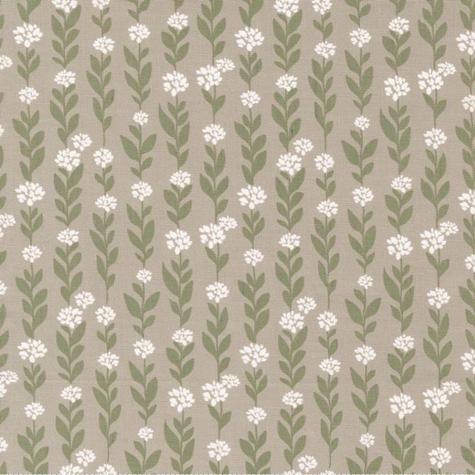Moda Fabrics - Country Rose - Small Floral Climbing Vine Taupe MODA/ United Notions 