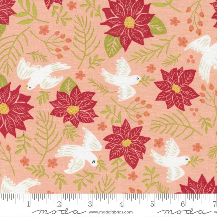 Moda Fabrics - Joyful Joyful - Peace Birds Blush MODA/ United Notions 