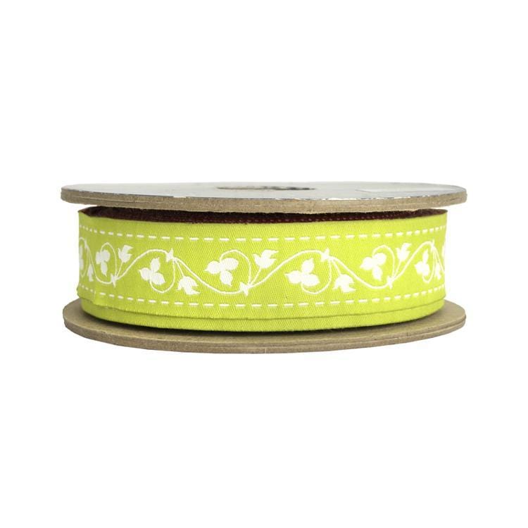 Moda - Fig Tree Ribbon - 1" Green Fig Tree Ribbon United Notions 