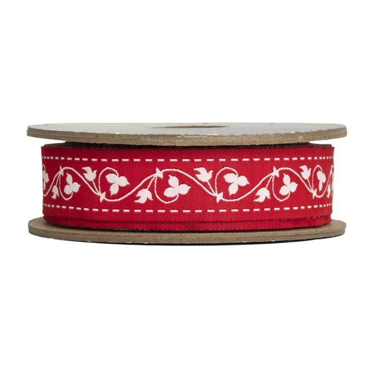 Moda - Fig Tree Ribbon - 1" Red Fig Tree Ribbon United Notions 