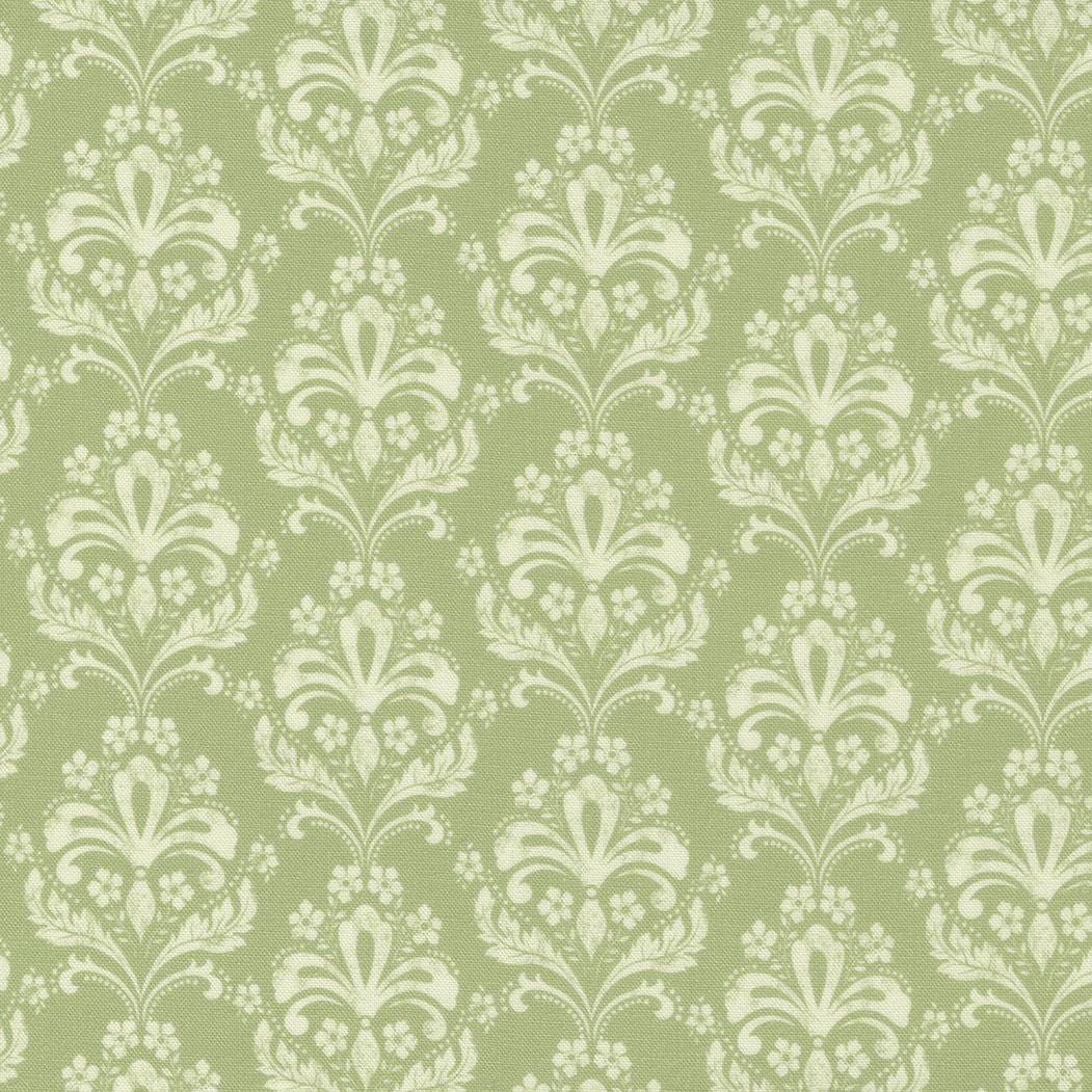 Moda - Garden Society - Jardin Damask Pistachio MODA/ United Notions 