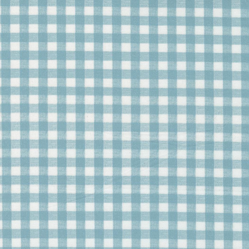 Moda - Leather Lace And Amazing Grace - Gingham Checks Tranquil Blue MODA/ United Notions 