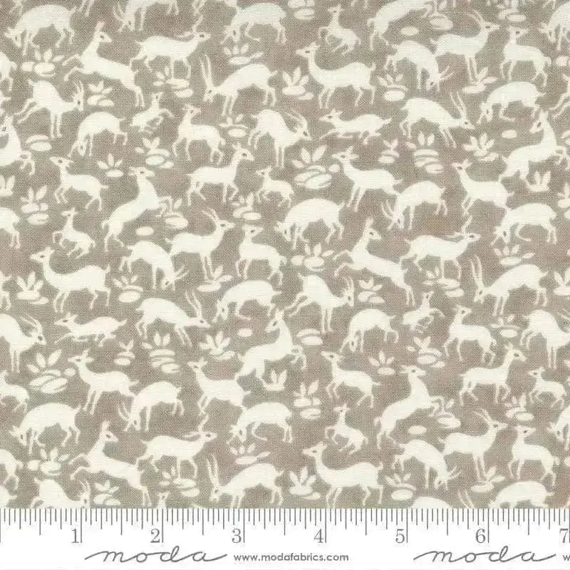 Pumpkins Blossoms - Frolic Animal Deer - Pebble MODA/ United Notions 