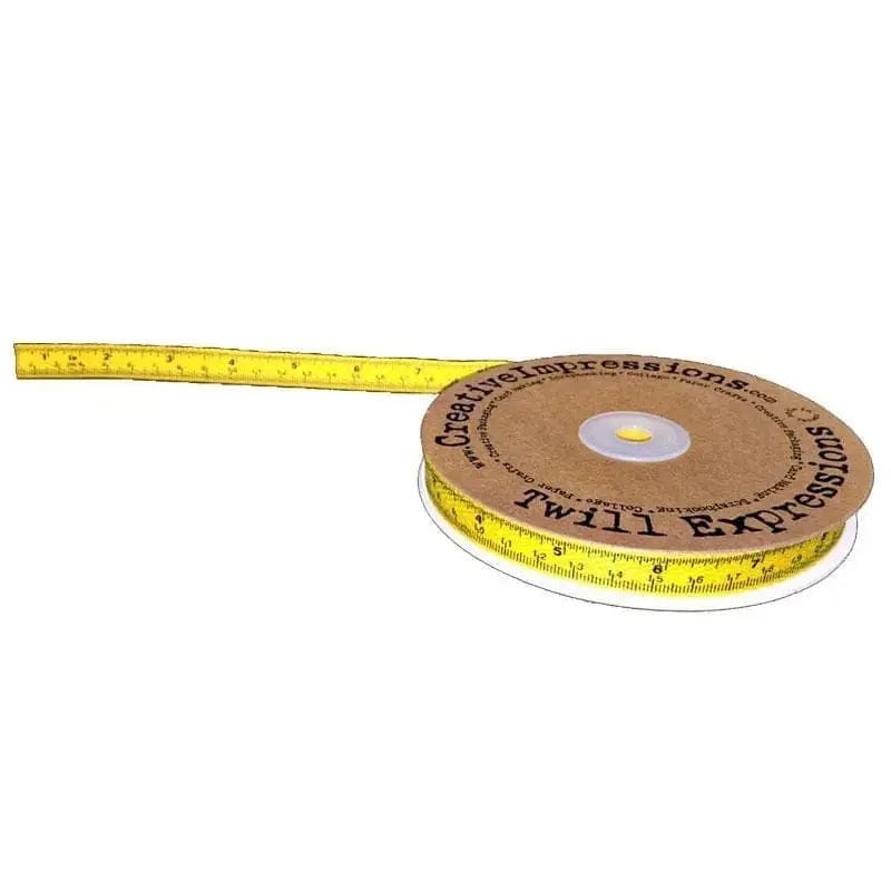 Antique Twill Ribbon - Yellow Tape Measure MODA/ United Notions 