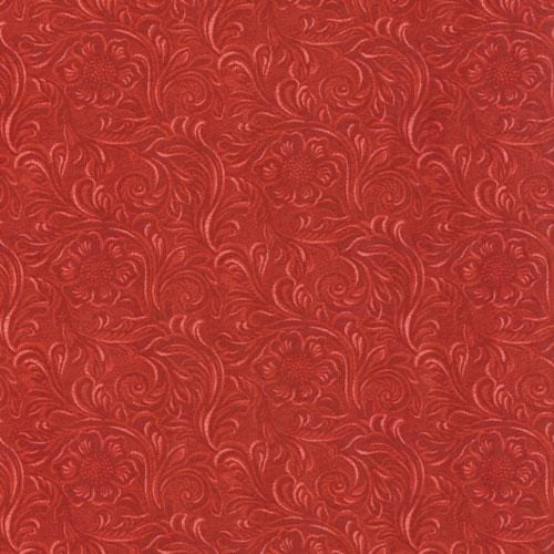 Western Basics - Tooled Leather Red MODA/ United Notions 