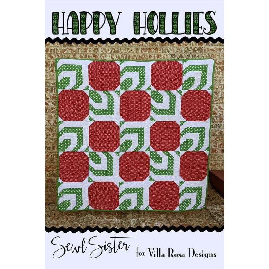 Villa Rosa Postcard - Happy Hollies Quilt Pattern Villa Rosa Designs 