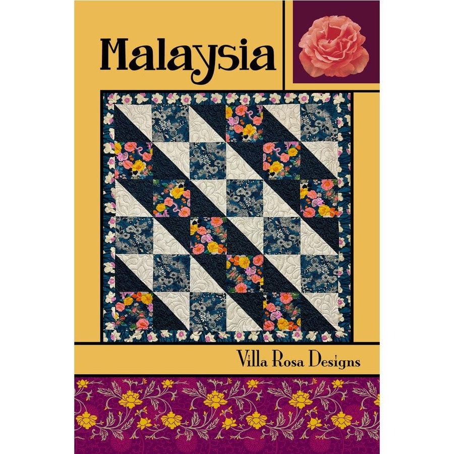 Villa Rosa Postcard - Malaysia Quilt Pattern 609670631813