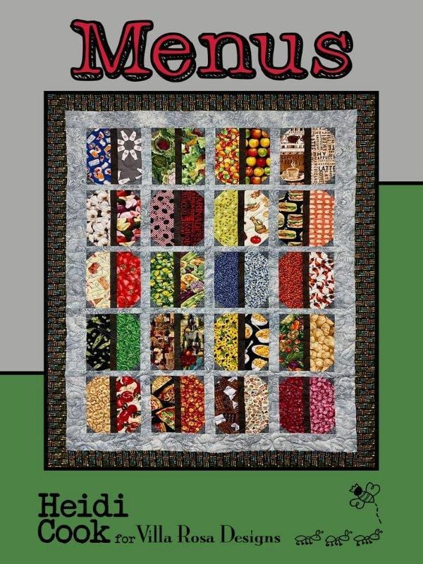 Villa Rosa Postcard - Menus Quilt Pattern Villa Rosa Designs 