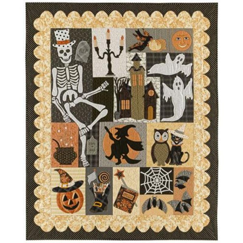 Happy Hauntings BOM Quilt Pattern Vintage Spool 