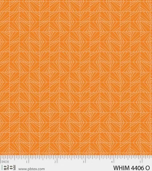 Whimsy - Facets - Orange P & B TEXTILE, INC 