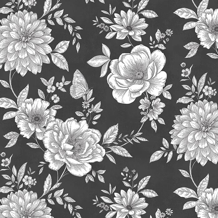 Belle - Enchanted Garden Charcoal 53435-2