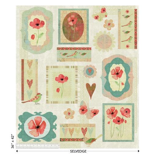 Poppy - Scrapbook Panel Multi 53453D-1