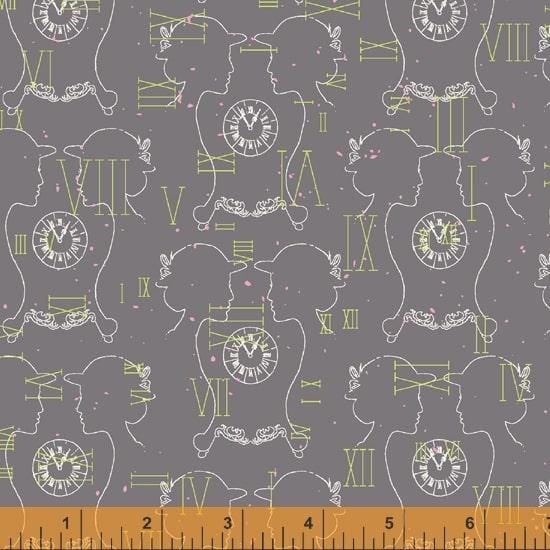 Windham Fabrics - Clueless - Clockwork Dark Grey Windham Fabrics 