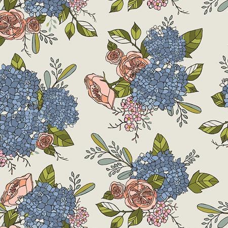 Windham - Jaye Bird - Jayes Bouquet Ivory Windham Fabrics 
